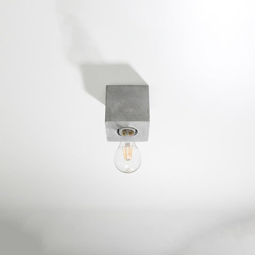 Nice Lamps siva stropna svetilka 10x10 cm gabi &amp;ndash; Slike