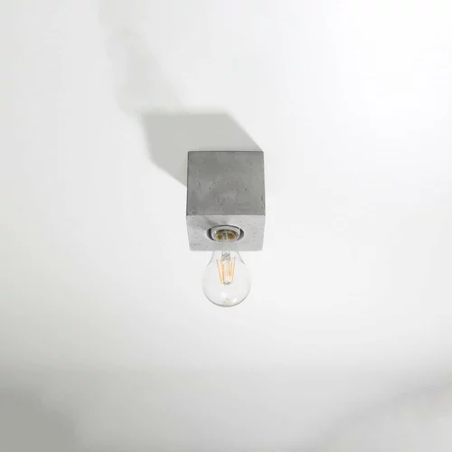 Nice Lamps Siva stropna svjetiljka 10x10 cm Gabi –