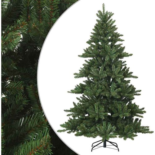 VidaXL Umjetno božićno drvce s nogom Zelena 180 cm PVC, čelik Slike