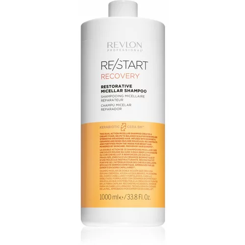 Revlon Professional Re/Start Recovery micelarni šampon za oštećenu i lomljivu kosu 1000 ml