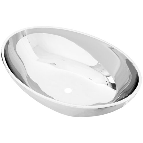 Maison Chic Umivalnik - Kopalna umivalnik - Lavabo keramičen 40x33x13,5 cm srebrn, (21684663) Slike