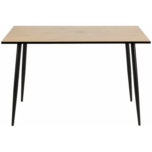 Actona Črno-rjava jedilna miza Wilma, 120 x 80 cm