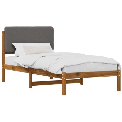  Krevetni okvir s tapiciranim uzglavljem Prirodna i svjetlosiva - Prirodna i svjetlosiva 75 x 190 cm Slike