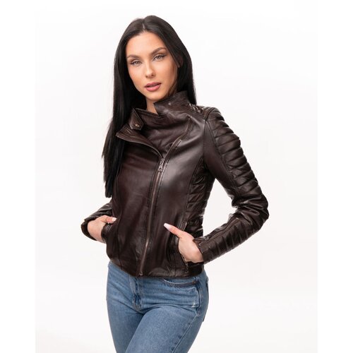 La Force Fashion ženska  kožna jakna tina - tamno braon Cene