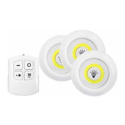 Ltc set 3 cob led svetilk z daljincem 3x1w Cene