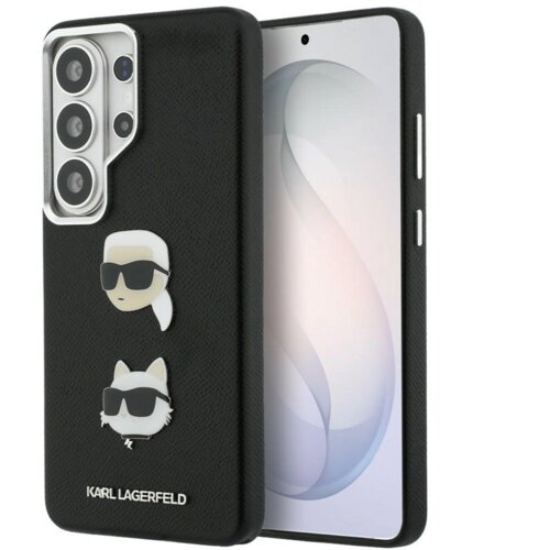  Maska Karl Lagerfeld Saffiano Double Heads Metal za Samsung S26 Ultra/ S948B crna Cene