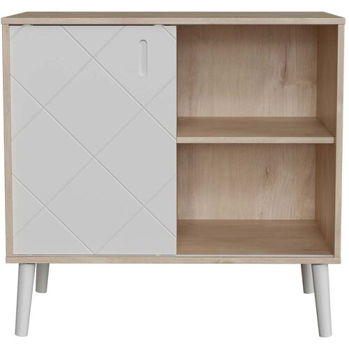 Faktum Peak komoda, Natural Oak - White Cene