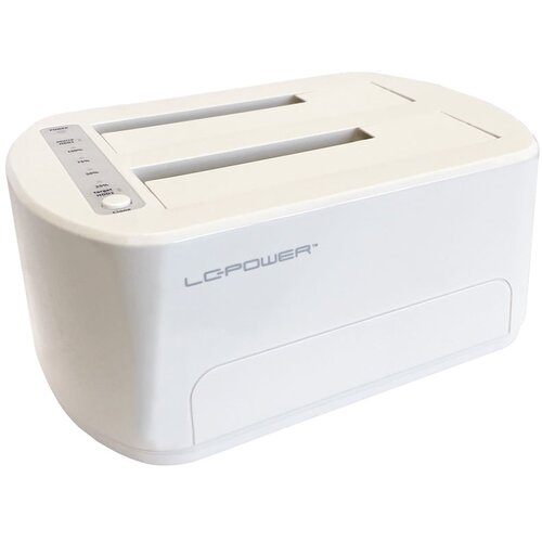 HDD DOCKING LC-DOCK-U3-VI USB3.2 2xSSD/HDD White, Display Cene