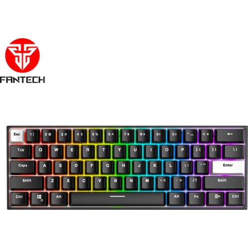 Fantech gejmerska mehanička tastatura MK857 rgb Maxfit61 frost wireless crna (crveni switch) Slike