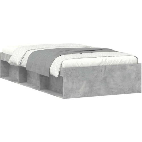  Kreveta siva boja betona 90 x 200 cm Slike