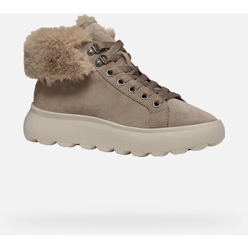 Geox Beige women's sneakers Spherica Ec4.1 - Women's Cene