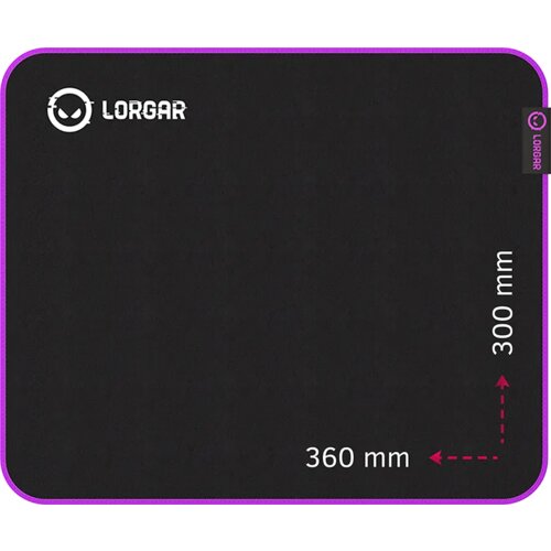  Main 313, Gaming mouse pad, High-speed surface, Purple anti-slip rubber base, size: 360mm x 300mm x 3mm, weight 0.195kg Slike