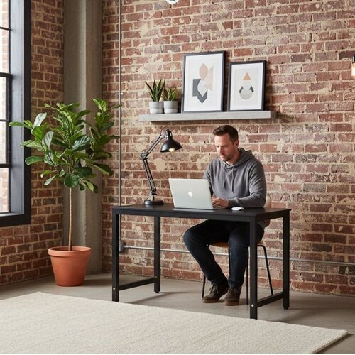 ModernHome Radni sto za računar 120 &times; 60 cm &ndash; Black Cene