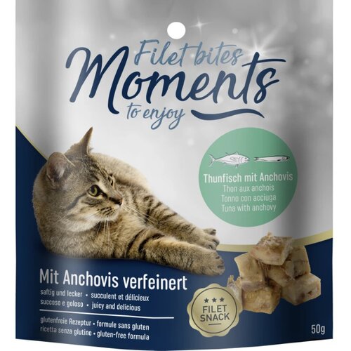 Moments poslastica za mačke Filet Bites tuna 50 g Slike