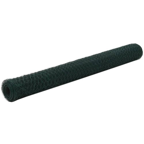 VidaXL žičana mreža od čelika s pvc oblogom za koko&amp;scaron;i 25 x 1 2 m zelena Slike