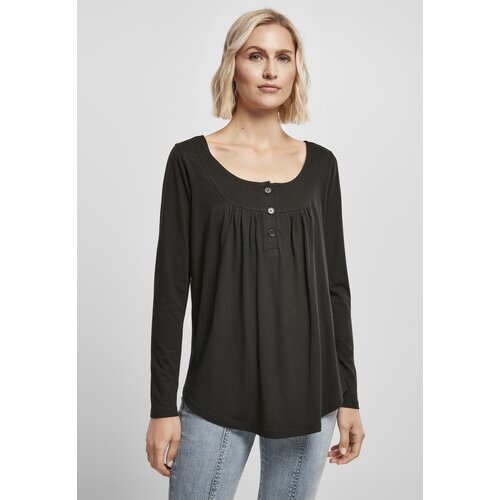 UC Ladies Women&amp;#039;s Black Viscose Long Sleeve Button Slike