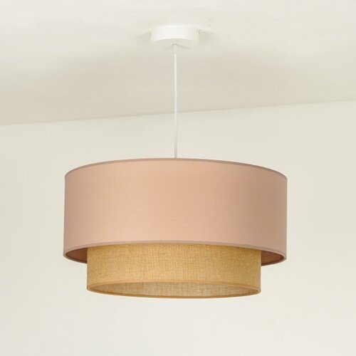  Duolla - Luster na sajli BOHO 1xE27/15W/230V prečnik 45 cm bež/braon Slike