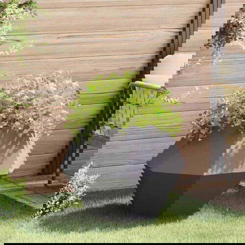 vidaXL Sadilica Crna 75 x 75 x 60 cm Čelik Cijene