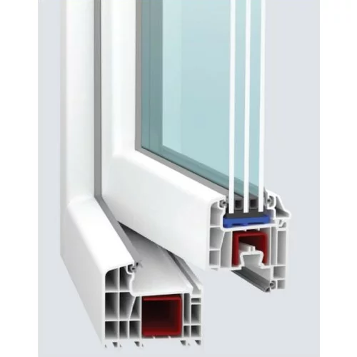 SOLID ELEMENTS PVC prozor bez kvake (60 x 60 cm, Smjer otvaranja: Lijevo, Bijela)