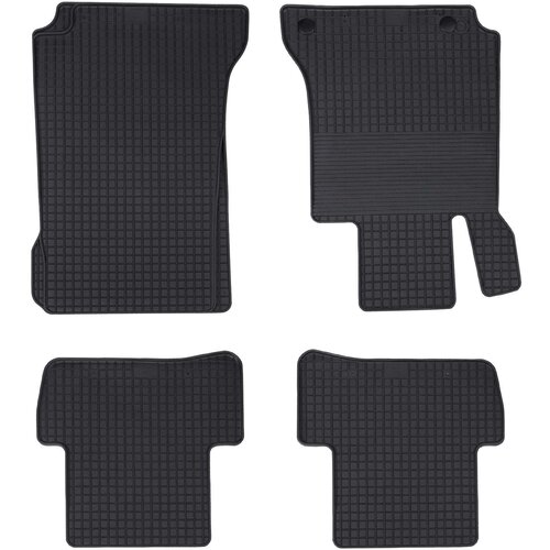 vidaXL Auto tepih 4 pcs Crna prikladno za C-Class W205 2014- 4D Aft Cijene