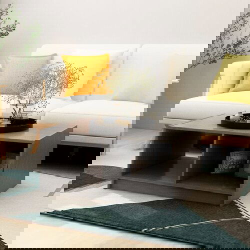 The Living Store Klubska mizica siva 75x50x33,5 cm trdna borovina - Klubska Mizica, (21574828) Slike