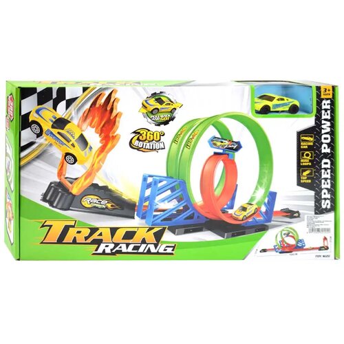 Magic Toys Track Racing: 360° dvostruka super petlja trkaća staza s 1 malim automobilom 1/64 Cene