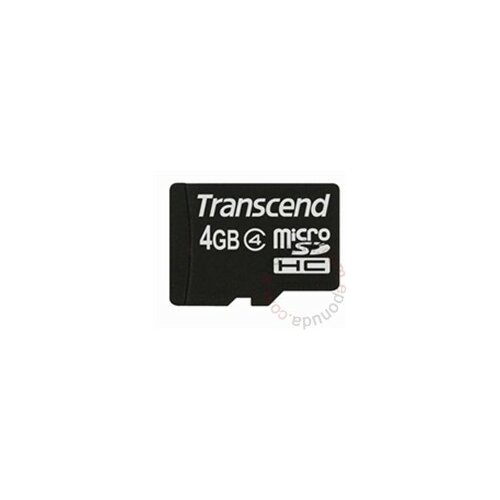 Transcend 4GB TS4GUSDC4 Class 4 MicroSD memorijska kartica Slike