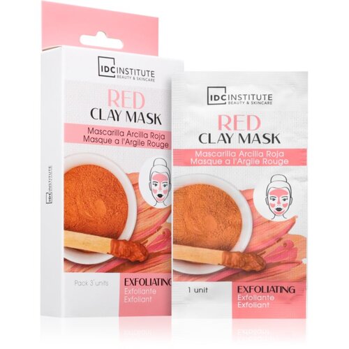 IDC INSTITUTE Red Clay Mask eksfolijacijska maska 3x8 g Cijene