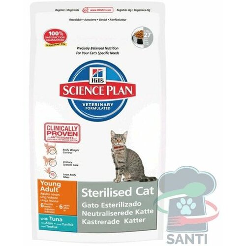 Hills science plan sterilised cat young adult - tuna 1.5 kg hrana za mačke Slike