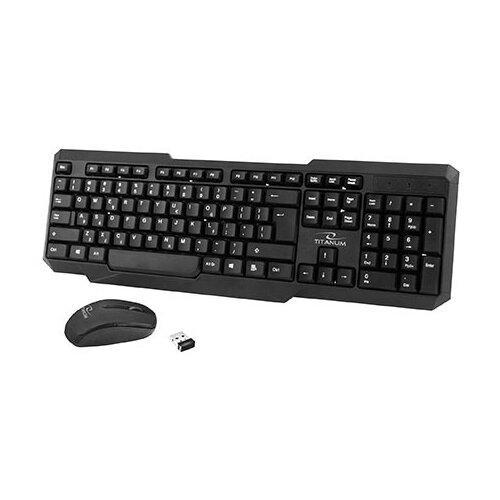  Tastatura i mi&amp;scaron; wireless TITANUM MEMPHIS, 2.4GHz, US layout, TK108 Slike
