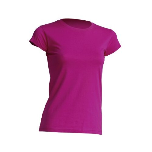 JHK Ženska t-shirt majica kratki rukav r-neck fucsia veličina l ( tsrlcmfful ) Slike