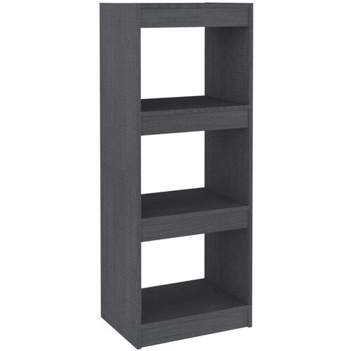 VidaXL knjižna omara za razdelitev prostora siva 40x30x103,5 cm Slike