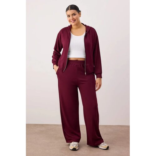 Trendyol Ženski komplet Tbbaw26Ts00017, Bordo Cene