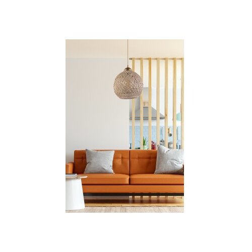 Opviq Vislica JUTA, ručno rađena juta smeđa, promjer 24 cm, podesivi kabel ukupna visina 55 cm, E27 45-60 W, 190 - JK Slike