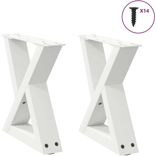  noge kavne mize 2 kosa bela 30x(30-31,3) cm jeklo Cene