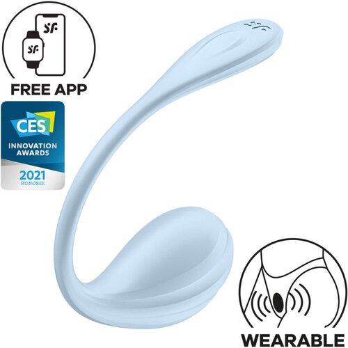 Satisfyer Smooth Petal - pametno vibrirajuće jaje (plavo) Cijene