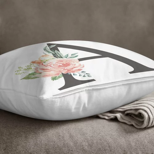 Minimalist Cushion Covers jastučnica Floral Alphabet A, 45 x 45 cm