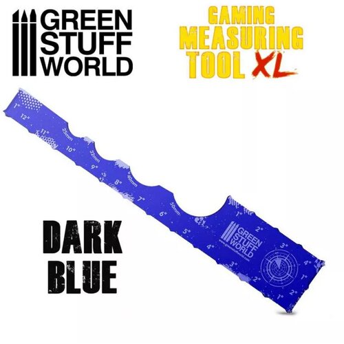 Green Stuff World gaming measuring tool - blue (thickness 3mm) 12 inches Cene