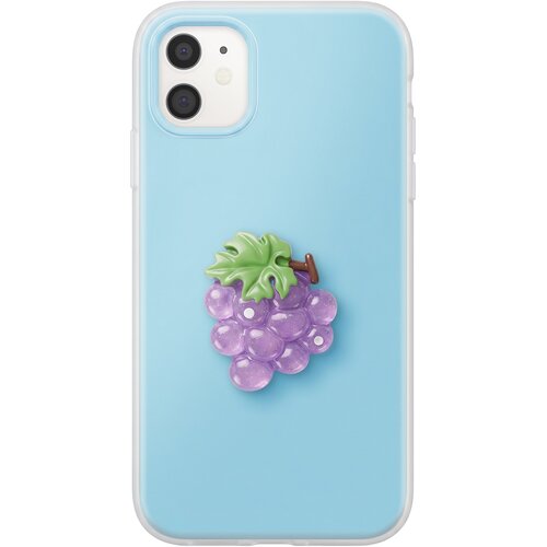 AVIZAR Ovitek za iPhone 11 s 3D motivom grozdja in dvignjenim robom, Modra, (5000274550) Cene