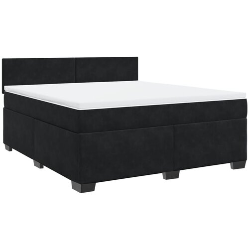 Maison Chic Box spring postelja - Vzmetna postelja z vzmetnico črna 180x200 cm žamet SL10775, (21883129) Cene