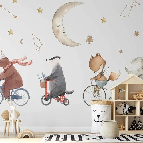  Foto tapeta - Subtle Animals Among the Stars (Watercolour) 400x280 Vodootporna Cene
