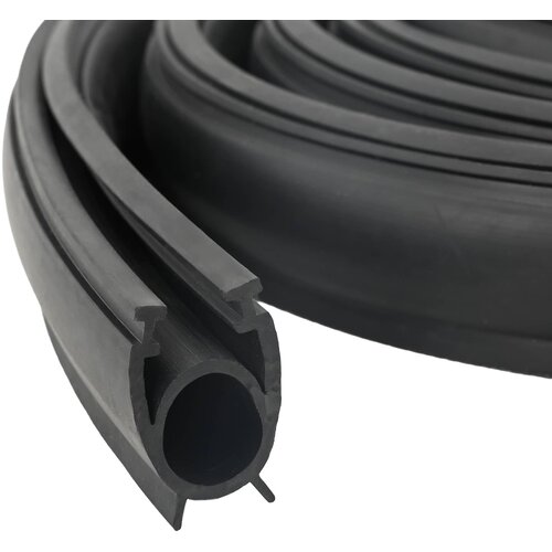  Brtva za garažna vrata Crna 41 x 33 mm 4,5 m PVC Slike