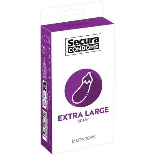 Secura Kondome Eggplant - ekstra veliki kondom - 60mm (12kom)