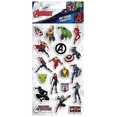Luna Luna: Avengers 3D puhasta nalepka set na listu velikosti 10x22 cm Cene