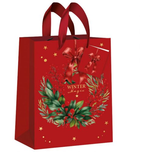  VREĆICE UKRASNE 33X46X13 CM NOVOGODI&amp;Scaron;NJE CHRISTMAS INTERDRUK SORT Slike