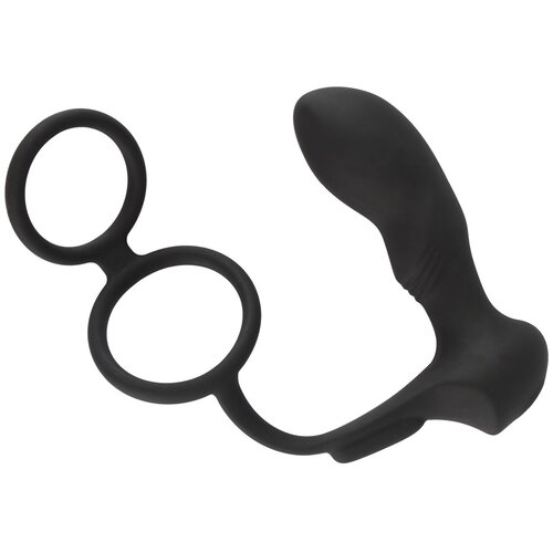 Black Velvets Double Ring & Plug with Vibration Cene
