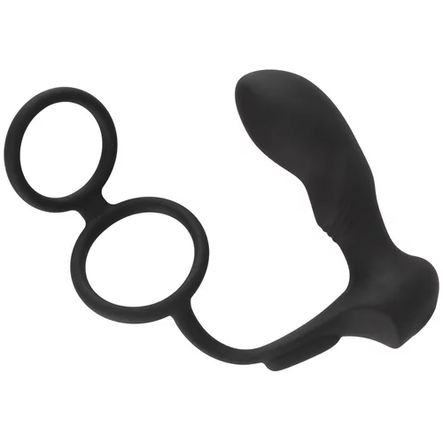 Black Velvets Double Ring & Plug with Vibration