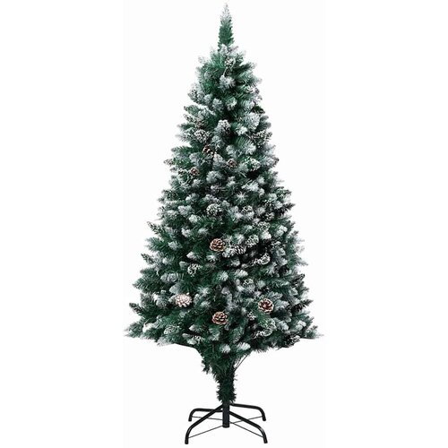 VidaXL Umjetno božićno drvce Zelena 180 cm PVC i Čelik i Plastika Slike