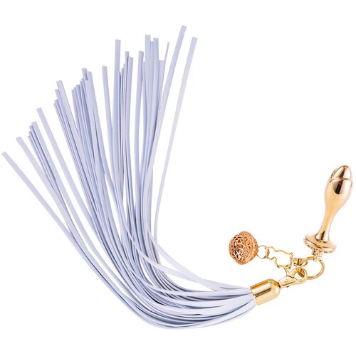 Sevanda Detachable Pony-Tail Plug Kit with Rose-shape Plug Gold-White Cene