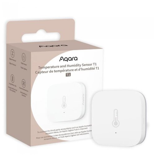 Aqara senzor temperature i osjetnik vlage TH-S02D bijela Apple HomeKit, Alexa, Google Home Slike